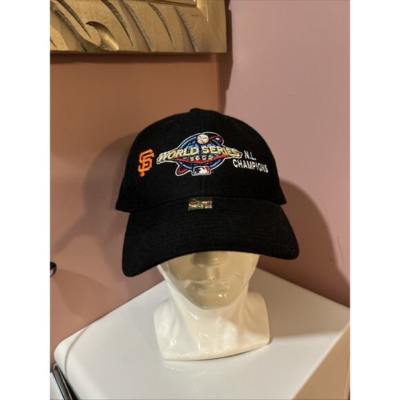 World Series Hat Cap 2002 San Fransisco Giants One Size Twins Enterprise Black - Picture 1 of 7